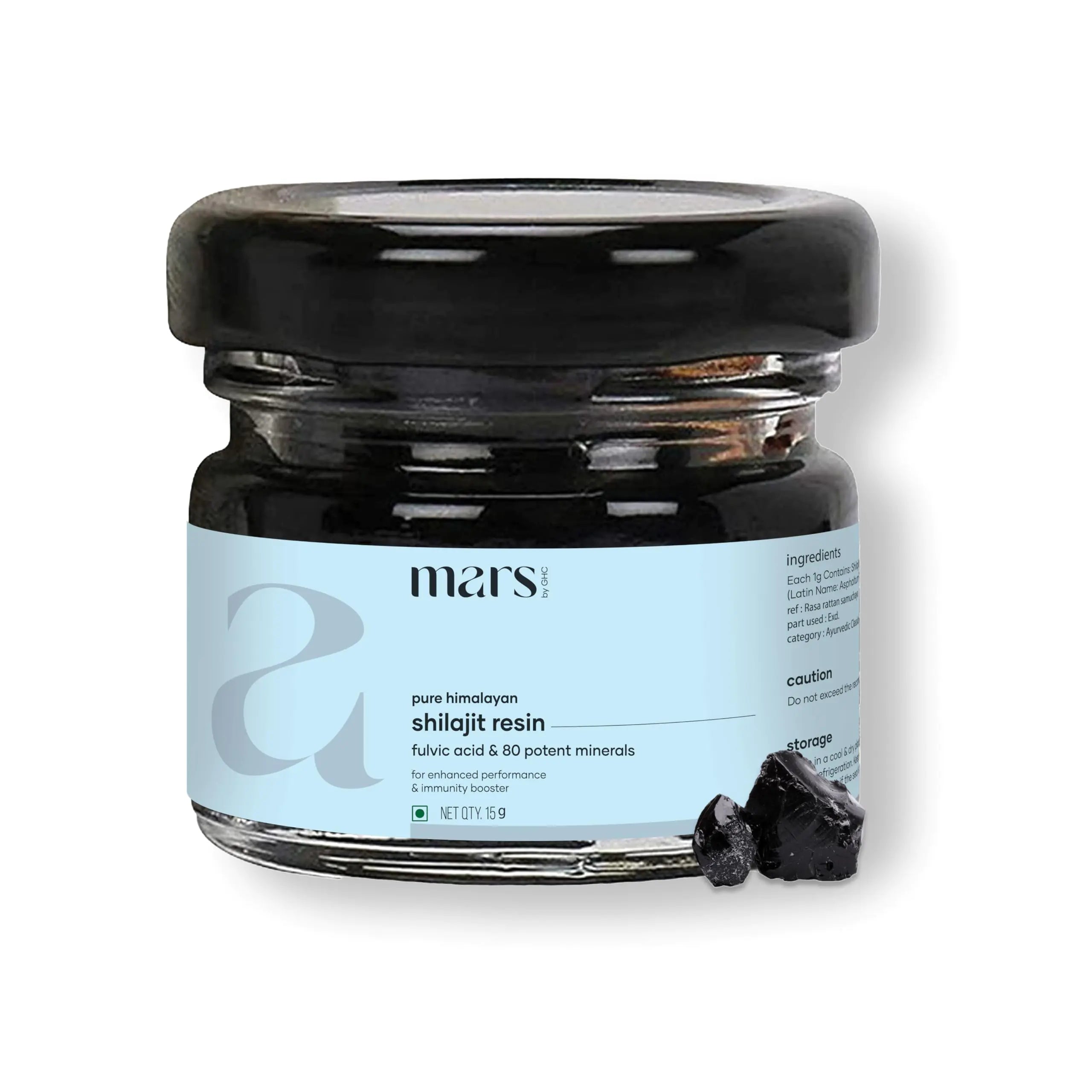 Mars Pure Himalayan Shilajit (Resin) - 20g | Pure Organic Shilajit Resin sourced from Himalayas | Strength Stamina Immunity | Good Health Company