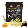 Shilajit Gummies 120 Gummies - Pure Himalayan Shilajit Gummies for Men Ashwagandha KSM-66 Gokshura Organic Honey & Ginseng | 79%+ Fulvic Acid & 88+ Trace Minerals Non-GMO & Sugar Free