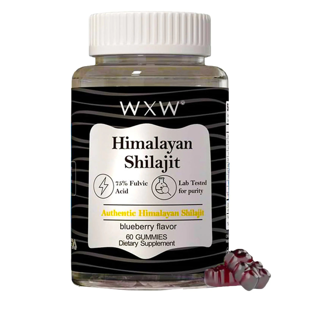 Trace Minerals Shilajit Gummies Blueberry Flavor Gummies shilajit Honey Sticks 600 MG 75% Fulvic Acid Lab Tested 60 Count