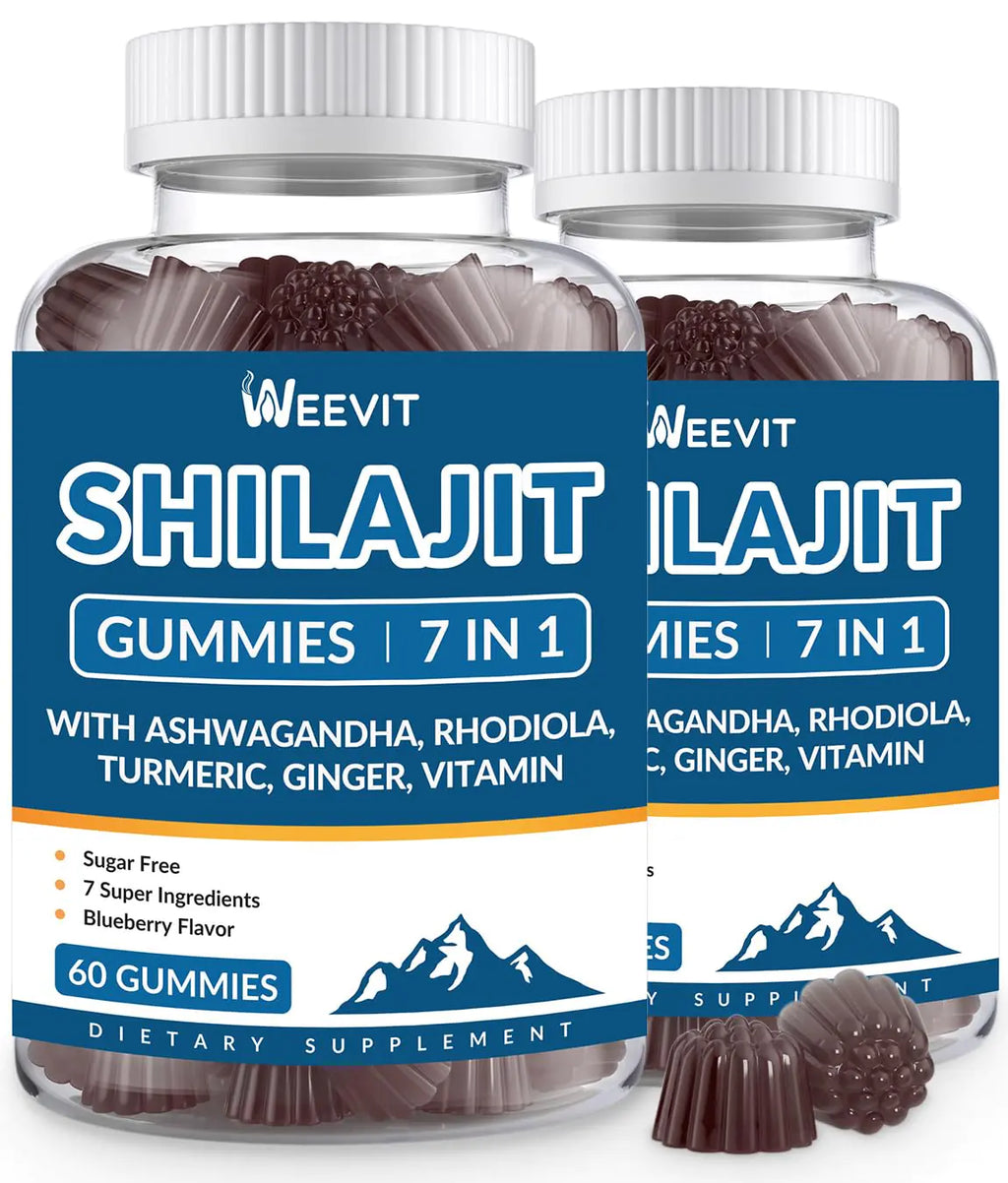 9000MG Shilajit Gummies Sugar Free Shilajit for Men & Women Shilajit Pure Himalayan Organic Shilajit Supplement - 85+ Trace Minerals & Fulvic Acid - Energy Brain Immunity Support