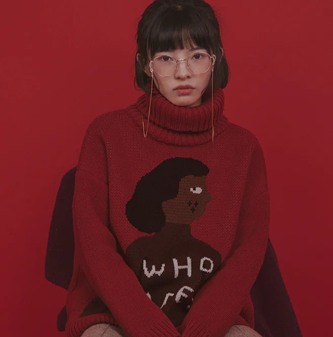 Black Turtleneck Sweater - Original Design Sweater