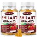 Sugar-Free Shilajit Gummies 1000 MG with 85+ Trace Minerals & Fulvic Acid Pure Himalayan Shilajit Supplement Gummies for Men & Women - Energy Brain Immunity - Strawberry Flavor 120 Count