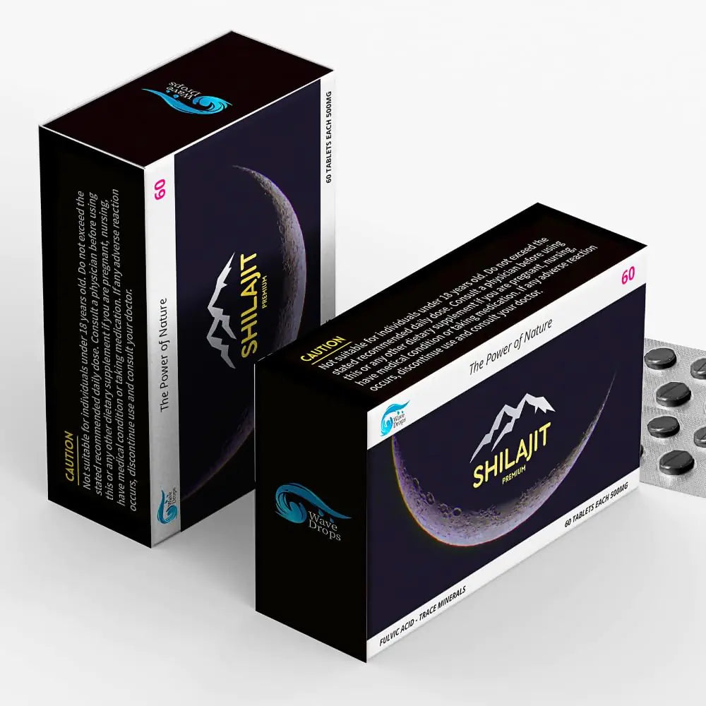 100% Pure Maximum Strength Shilajit Resin Tablets: Energy Metabolism Immunity - 85+ Trace Minerals & Fulvic Acid - Natural Shilajit Tablets