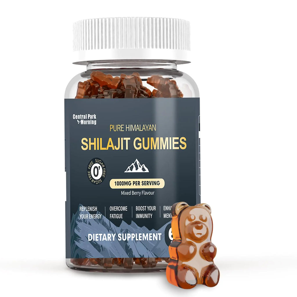 Shilajit Gummies 1000mg Pure Himalayan Shilajit Supplement High in Trace Minerals Energy Immune Health Support - 60 Count