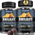 Sugar Free Shilajit Gummies 1000mg – Pure Shilajit Supplement for Men & Women – 85+ Trace Minerals & Fulvic Acid with Ashwagandha- Energy Brain Immunity –Mixed Berry Flavor120 Gummies