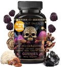 ad hoc Shilajit Pure Himalayan Organic Gummies - Immune Support Energy Support Supplements - Shilajit Resin Lions Mane Cordyceps Reishi Turkey Tail ChagaShiitake Mushroom Gummies (120 Ct)