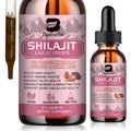 Shilajit Resin Liquid Drops | Shilajit for Men and Women with Ashwagandha Turmeric Ginseng Chaga 85+ Trace Minerals Fulvic Acid Shilajit Resin Complex for Immune Support Energy Booster - Vegan